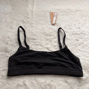 Skims Fits Everybody Scoop Bralette Onyx Black XS BR-SCN-2025 Adjustable Straps